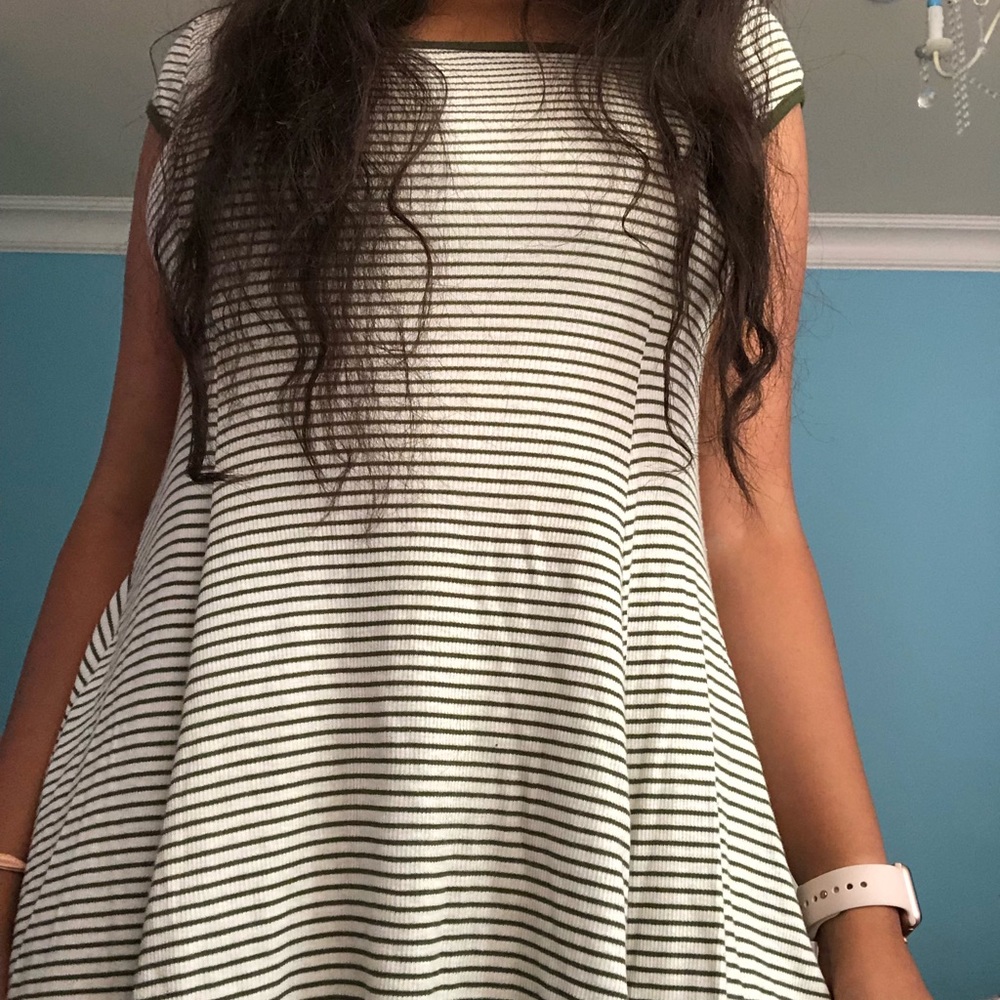 Urban Outfitters Green&White striped dress